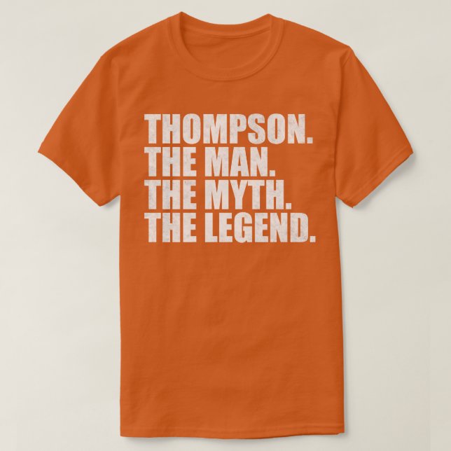 ThompsonThompson Name Thompson given name T-Shirt (Design Front)