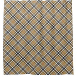 Thomson Camel Tartan Plaid Pattern Family Fashion Shower Curtain