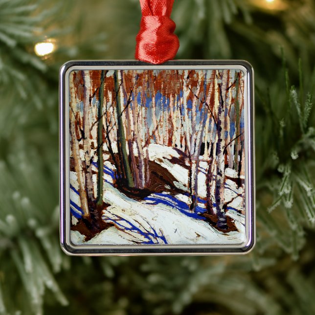 Thomson - Early Spring, Canoe Lake Metal Tree Decoration (Tree)