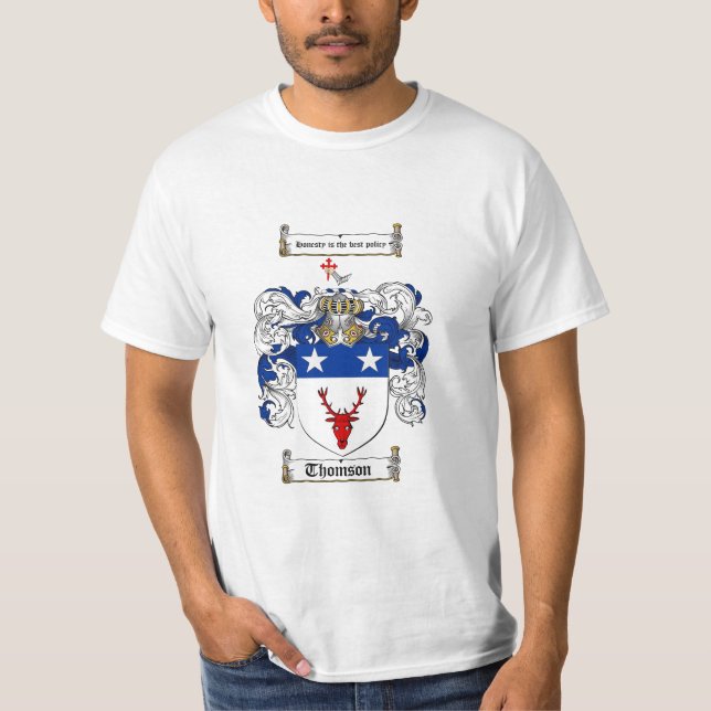 Thomson Family Crest - Thomson Coat of Arms T-Shirt (Front)