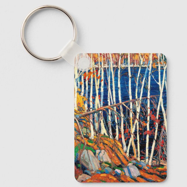 Thomson - In the Northland, fine art painting Key Ring (Front)