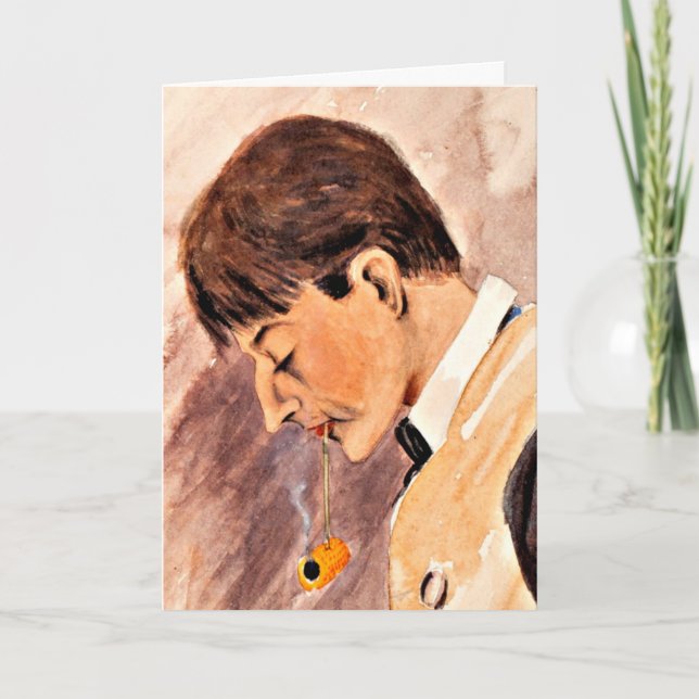 Thomson - Self-Portrait (After a Day in Tacoma) Card (Front)