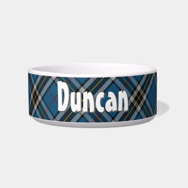 Thomson Tartan Pet Dish - Customised (Front)