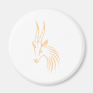 Thomson's Gazelle in Swish Drawing Style Magnet