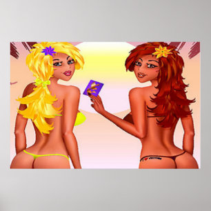 Thong Bikini Girls Poster