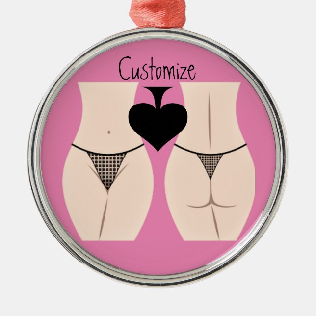 Thong Panty Spade Thunder_Cove Metal Tree Decoration (Front)