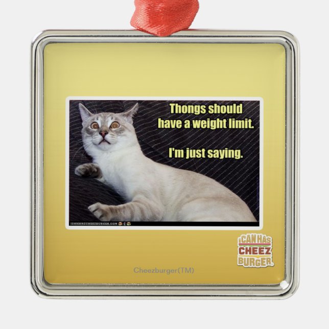 Thongs should have a weight limit. metal tree decoration (Front)