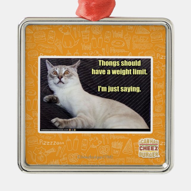 Thongs should have a weight limit. metal tree decoration (Front)