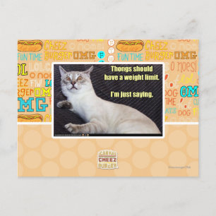 Thongs should have a weight limit. postcard