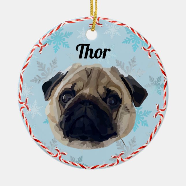 Thor Ceramic Ornament (Front)