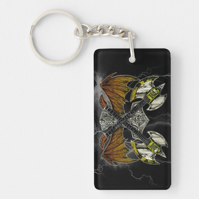 Thor Hammer of the Gods Guitars Key Ring (Front)