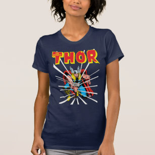 Thor Kneeling With Mjolnir Graphic T-Shirt