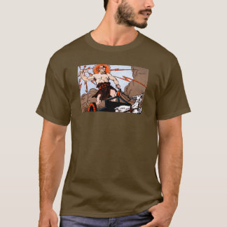 Thor Lightning Bolt Chariot Artwok T-Shirt