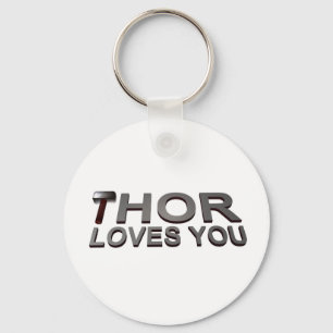 Thor Loves You Key Ring