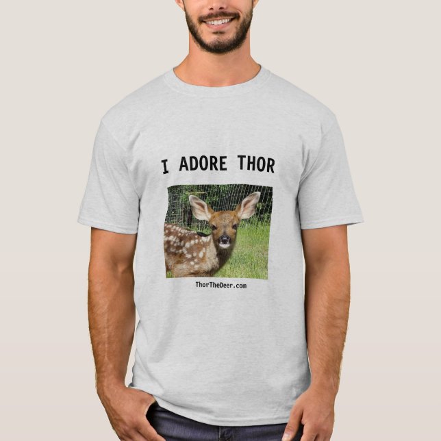 Thor The Deer Men's T-Shirt (Front)