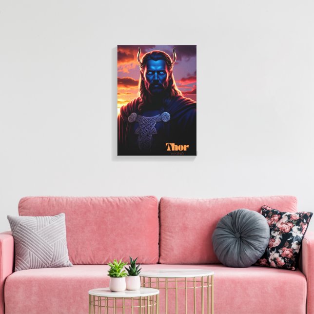 THOR VIKING CANVAS PRINT (Insitu(LivingRoom))