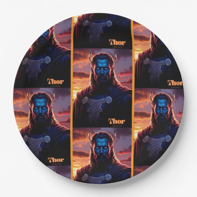 THOR VIKING PAPER PLATE (Front)