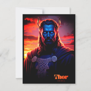 THOR VIKING  POSTCARD