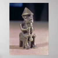 Thor with a hammer, statuette found in Iceland