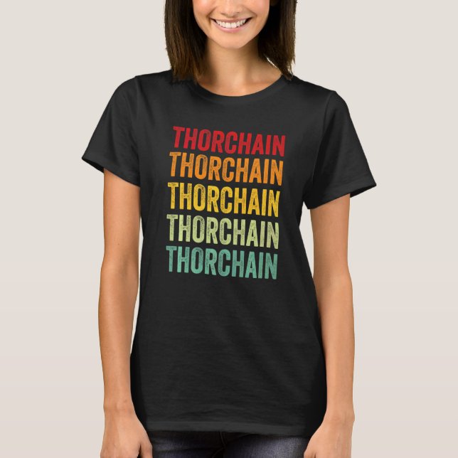 Thorchain Crypto Rainbow Text T-Shirt (Front)