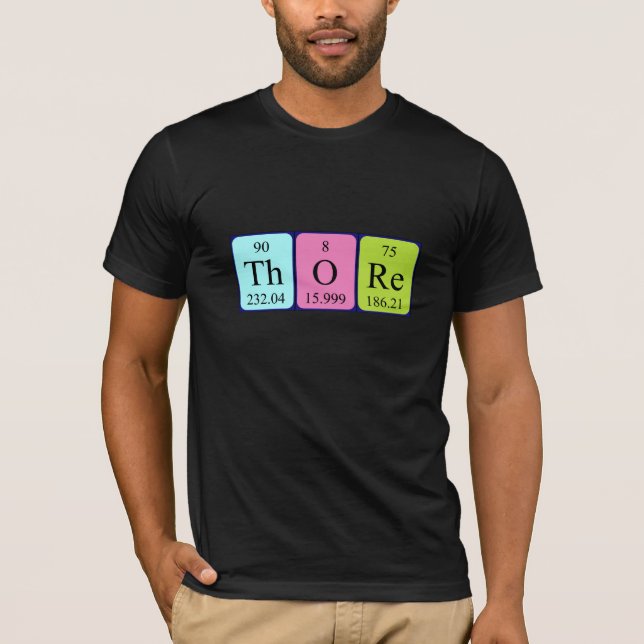 Thore periodic table name shirt (Front)