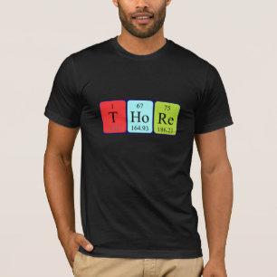 Thore periodic table name shirt