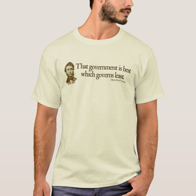 Thoreau Government Quote Shirts (Front)