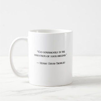 Thoreau Inspirational Motivational Quote Mug
