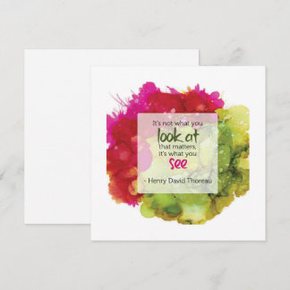 Thoreau Inspirational Quote Greeting Card