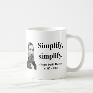 Thoreau Quote 1b Coffee Mug
