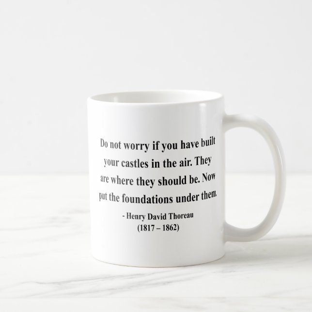 Thoreau Quote 2a Coffee Mug (Right)