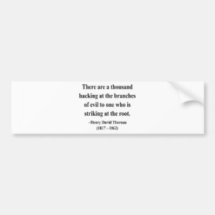 Thoreau Quote 5a Bumper Sticker