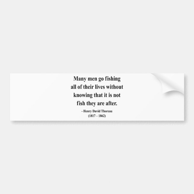 Thoreau Quote 8a Bumper Sticker (Front)