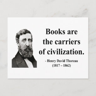 Thoreau Quote 9b Postcard