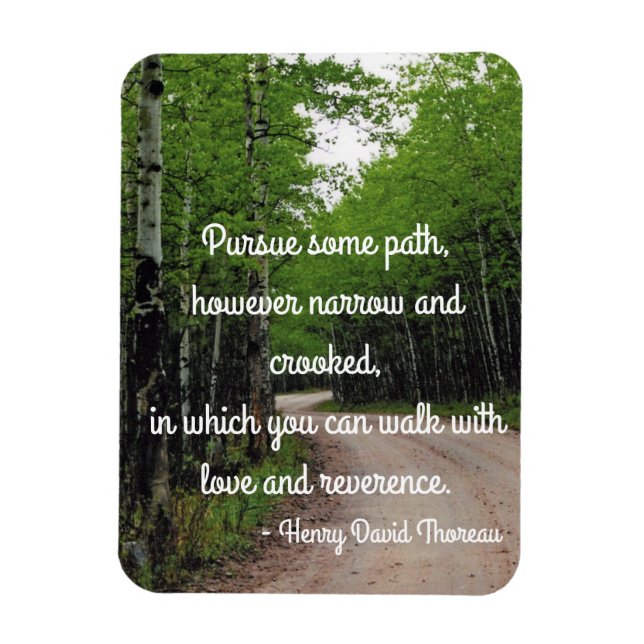 Thoreau Quote  Magnet (Vertical)