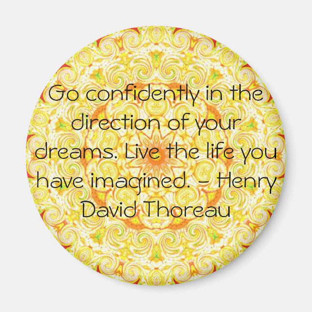 Thoreau Quotre Magnet (Front)