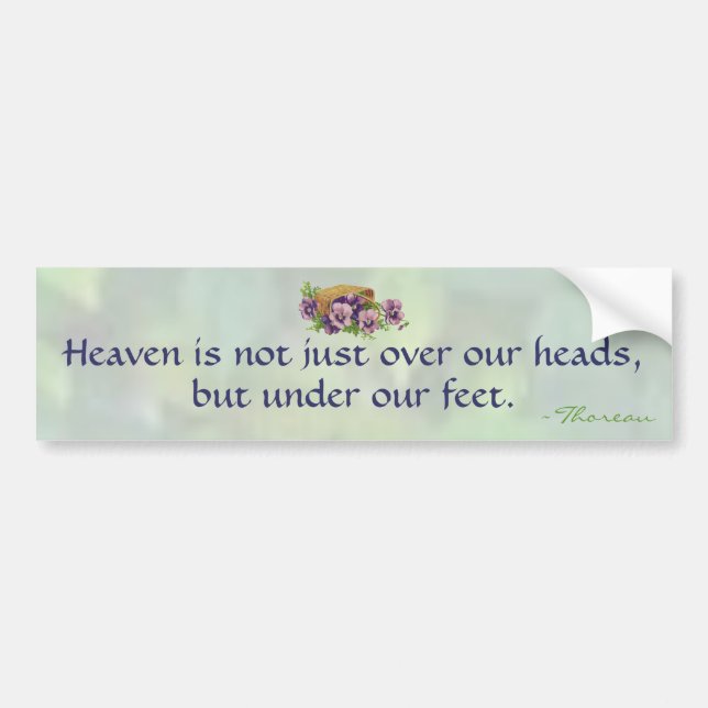 Thoreau's Heaven Bumper Sticker (Front)