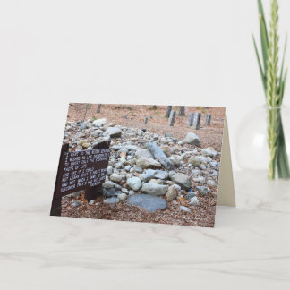 *Thoreau's location of cabin foundation. Card