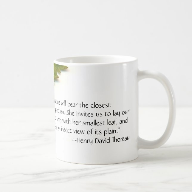 Thoreau's Nature Coffee Mug (Right)