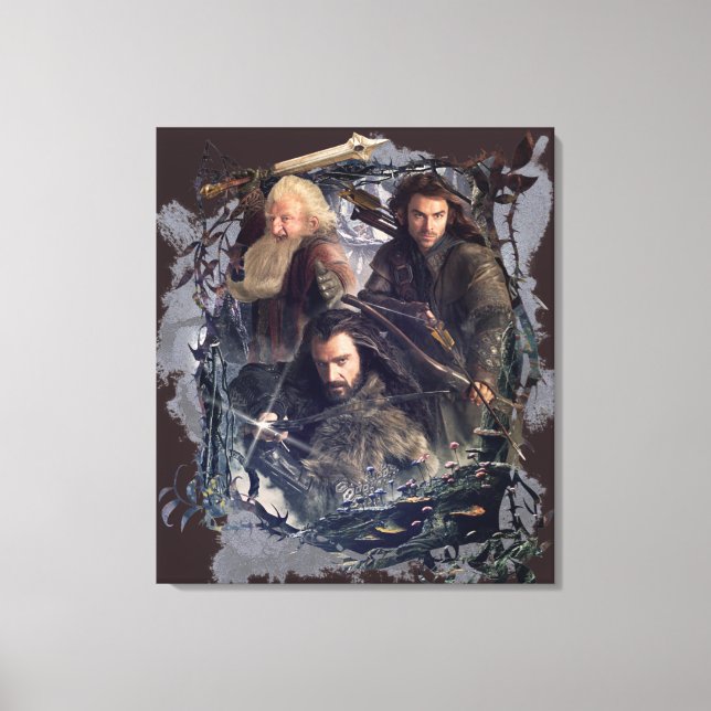 Thorin, Kili, and Balin Graphic Canvas Print (Front)