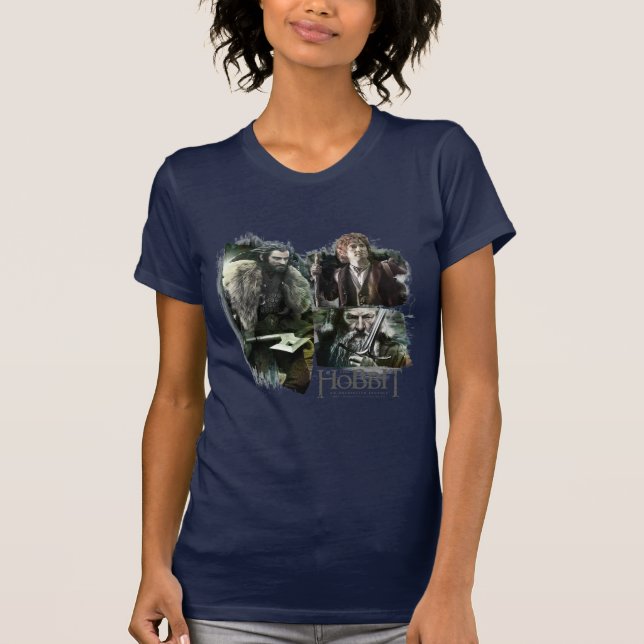 THORIN OAKENSHIELD™, BILBO BAGGINS™, & Gandalf Art T-Shirt (Front)