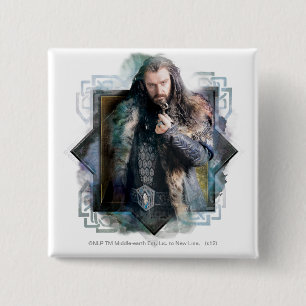 THORIN OAKENSHIELD™ Character Graphic 15 Cm Square Badge