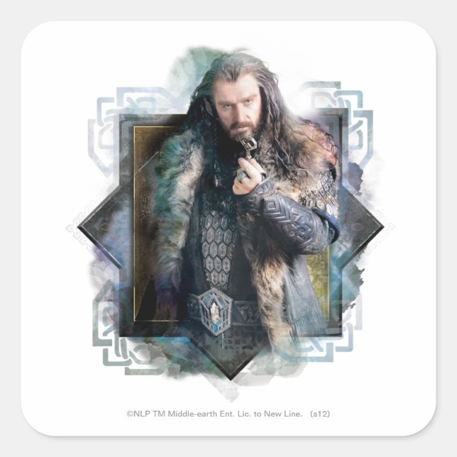 THORIN OAKENSHIELD™ Character Graphic Square Sticker (Front)