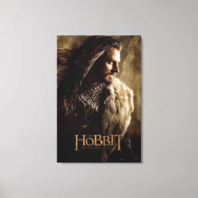THORIN OAKENSHIELD™ Character Poster 1 Canvas Print (Front)