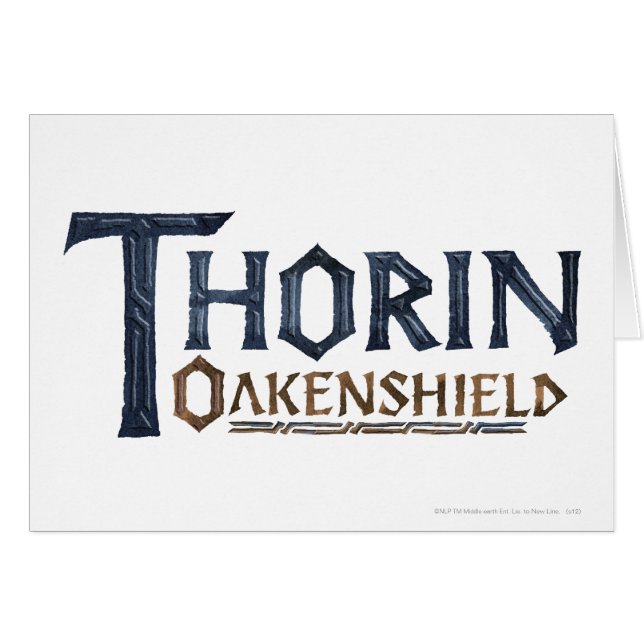 THORIN OAKENSHIELD™ Logo Blue (Front Horizontal)