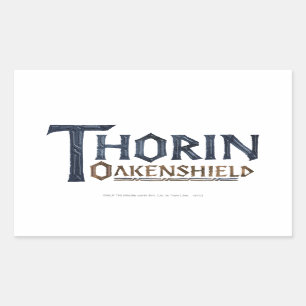 THORIN OAKENSHIELD™ Logo Blue Rectangular Sticker