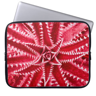 thorn cactus,natural pattern,abstract red backgrou laptop sleeve