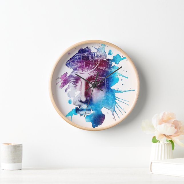 Thorn Crown Jesus Christ Passion Abstract art Clock (Home)