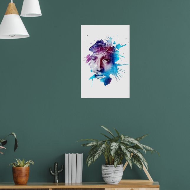 Thorn Crown Jesus Christ Passion Abstract art Poster (Living Room 1)