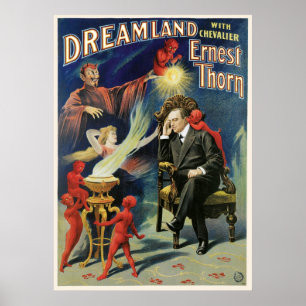 Thorn Magician ~ Dreamland Vintage Magic Act Poster